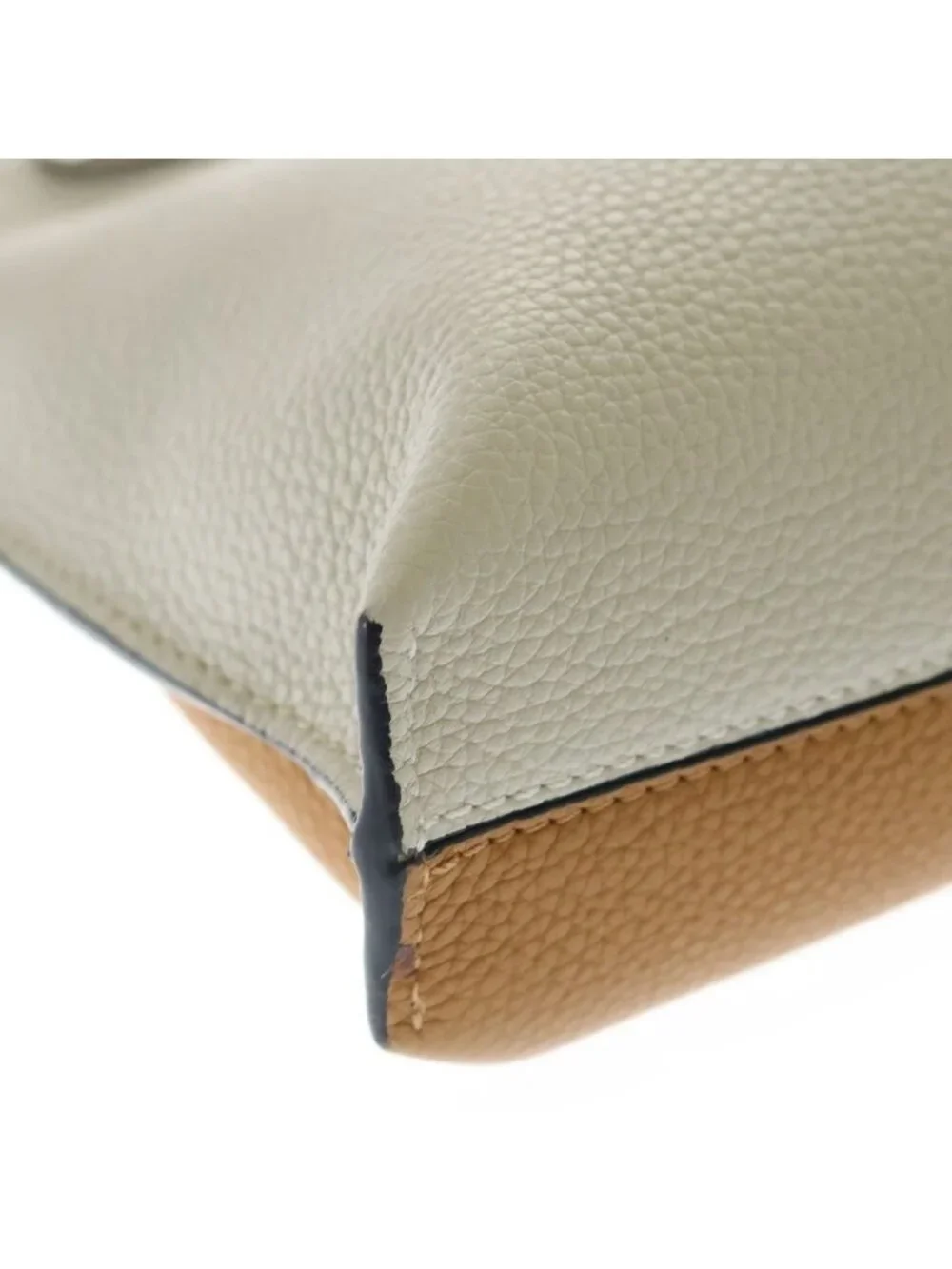 Loewe Missy Small 2-Way Shoulder Bag Ivory Camel Leather Silver